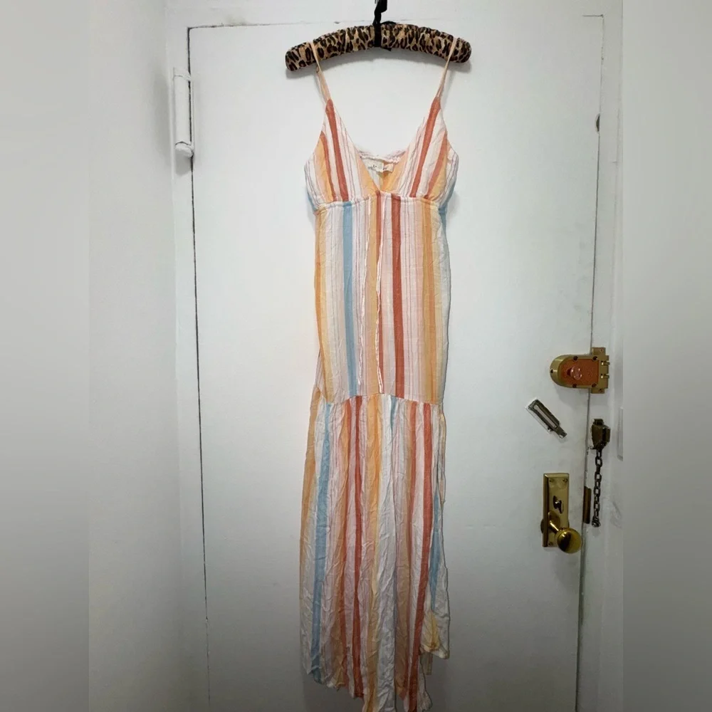 Revolve L*space Victoria Rainbow Vacation Beach Dress Size Large - Picture 7 of 10
